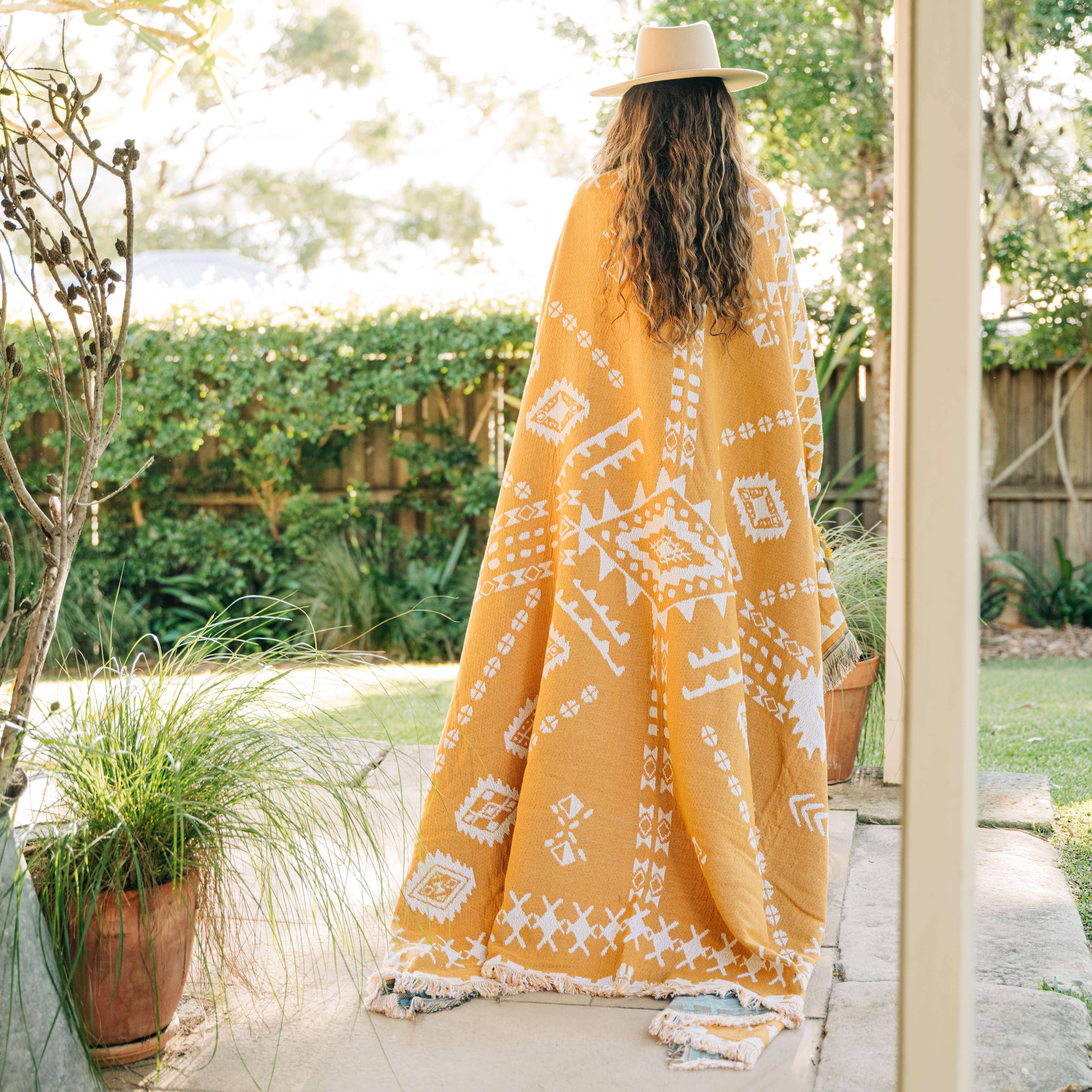 HENDEER - Vendita all'ingrosso Coperte da picnic - Tappeto/copriletto da picnic in tessuto «Good Day Sunshine»2