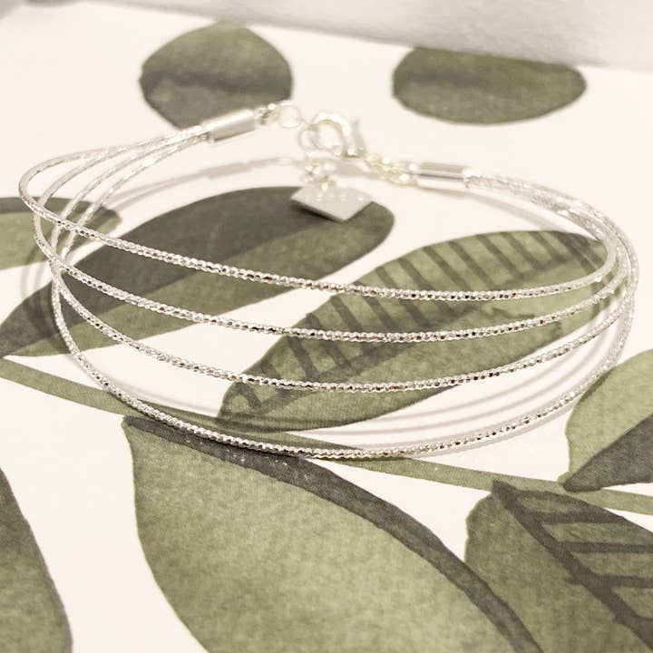 Bracelet Sophie plaqué argent pour la vente par Adepte