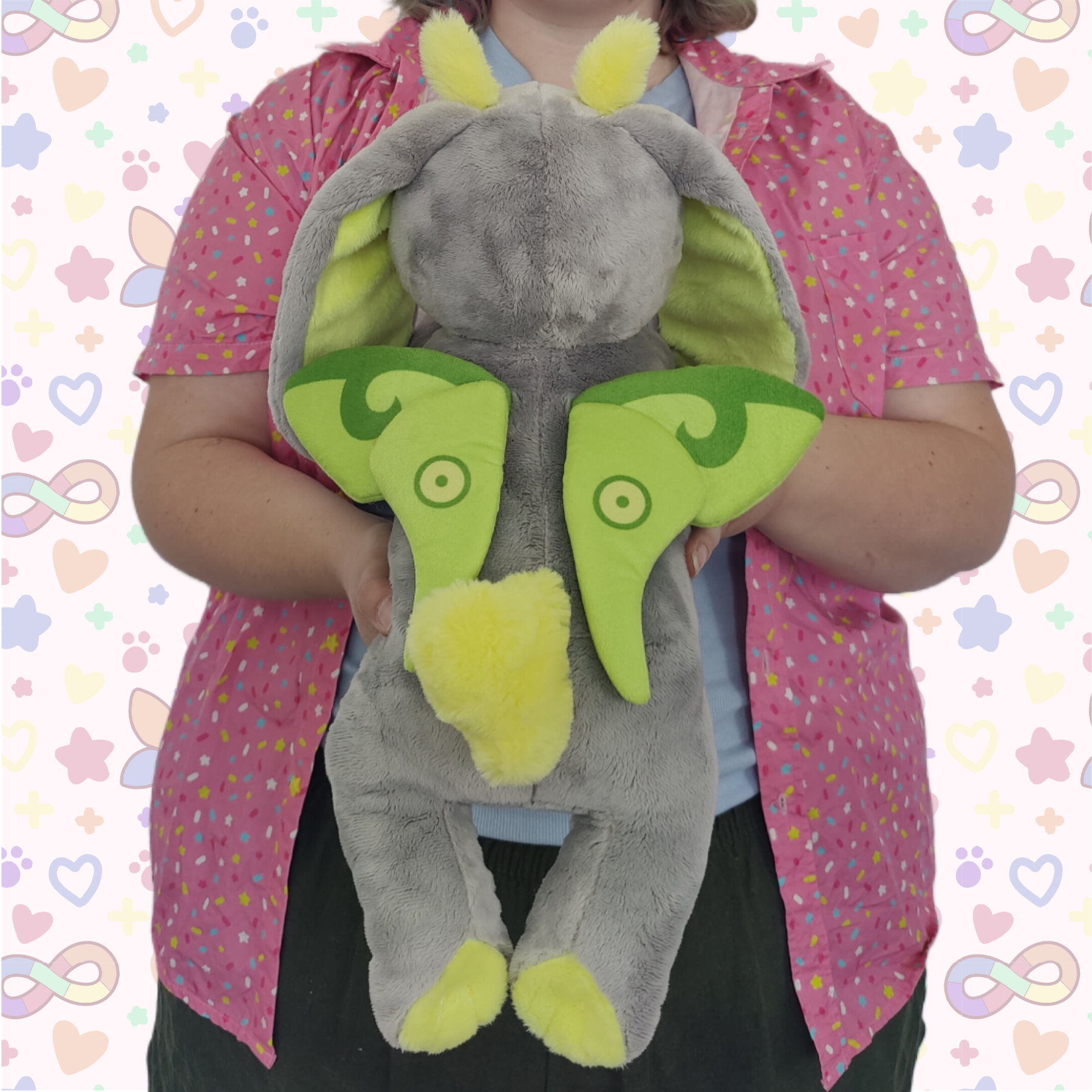 Hannimations - Wholesale Stuffed/Plush Toy - Kids & Baby - ash the anxiety bunny laying cuddle plushie!1