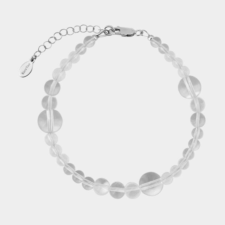 Avery Bracelet - Clear Quartz for wholesale by Kara Yoo