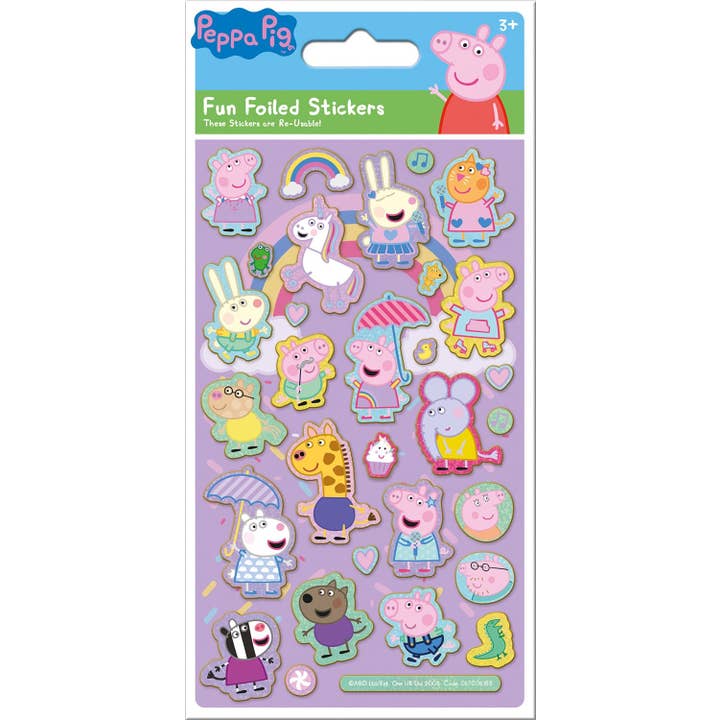 Paper Projects Ltd – wholesale Sticker – Child & baby – Peppa Pig Pink Foiled Sticker Pack