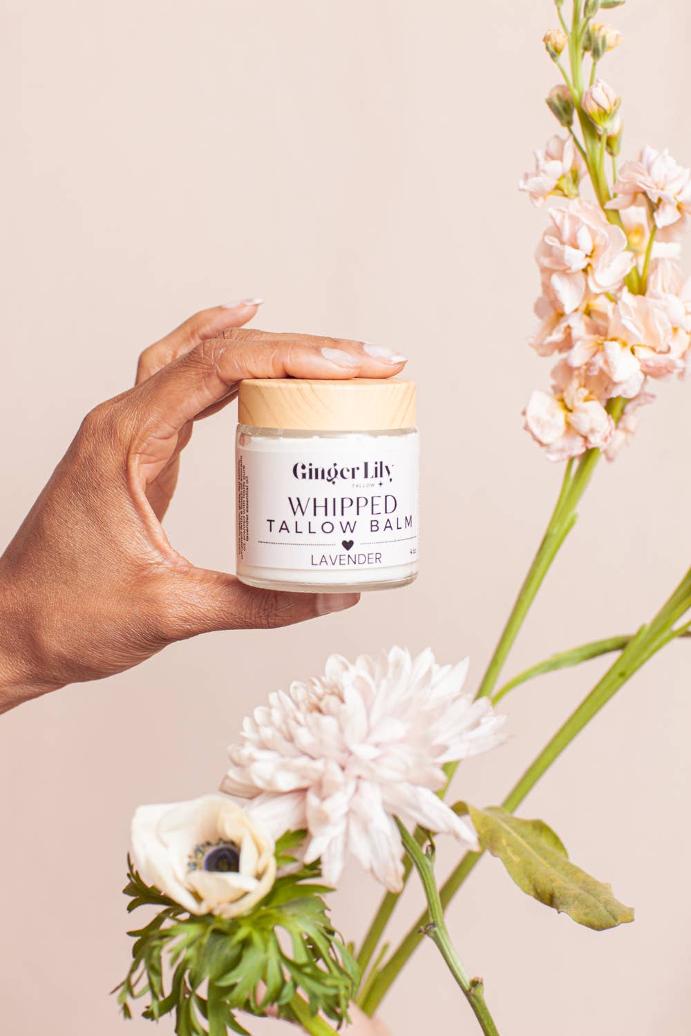 Ginger Lily Tallow - Wholesale Body balm/butter - Whipped Tallow Balm - with organic grass fed+finished tallow4