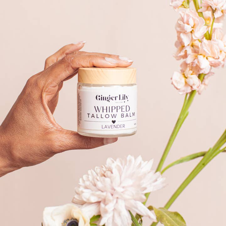 Ginger Lily Tallow - Wholesale Body balm/butter - Whipped Tallow Balm - with organic grass fed+finished tallow4