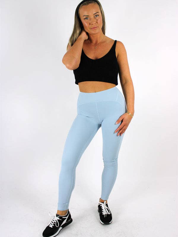 Leggings sportivi Azzurro per la vendita all'ingrosso da parte di Comfy Musthaves