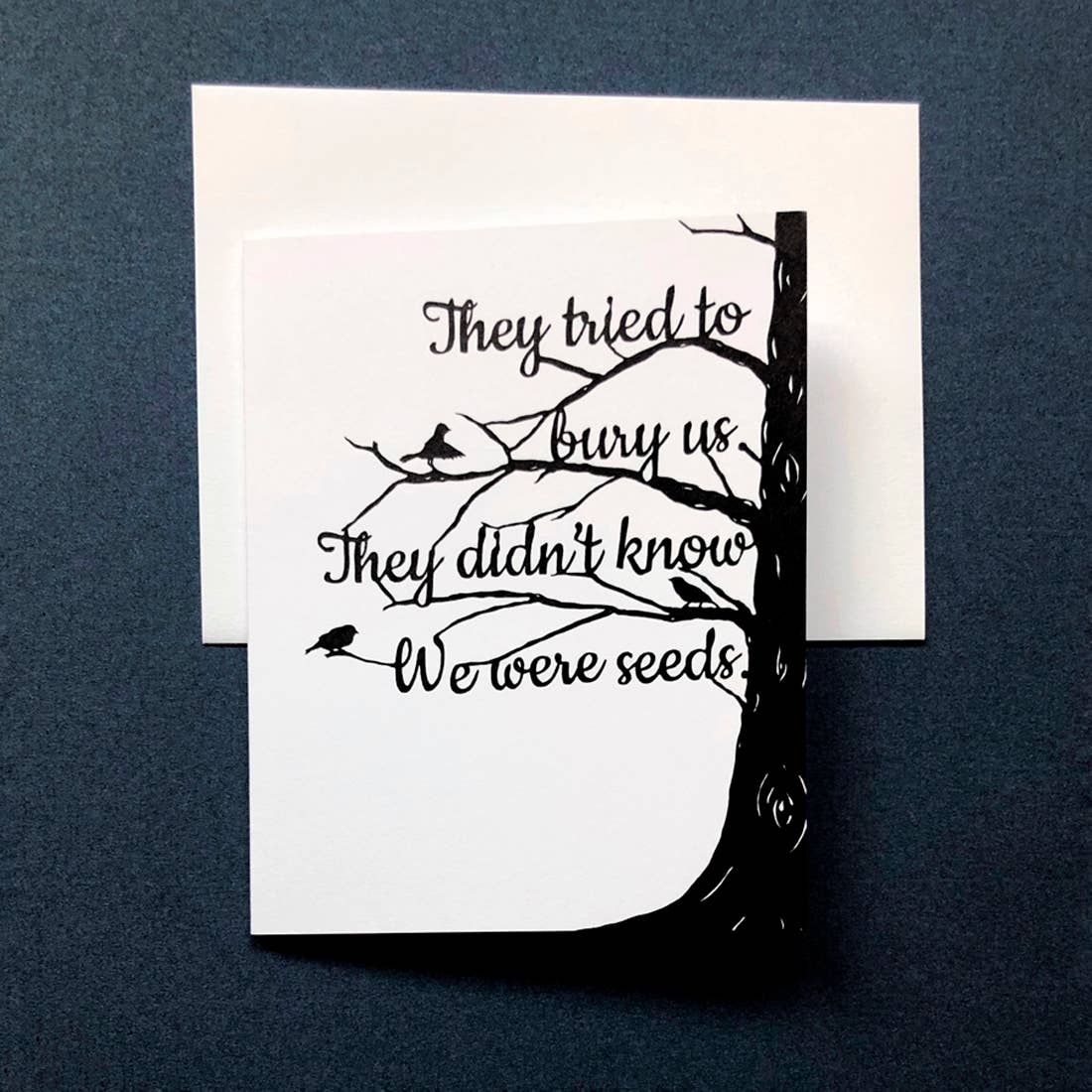 Squirrel Tacos Papercuts - Wholesale Everyday Greeting Card - Greeting Card - They didn't know we were seeds2