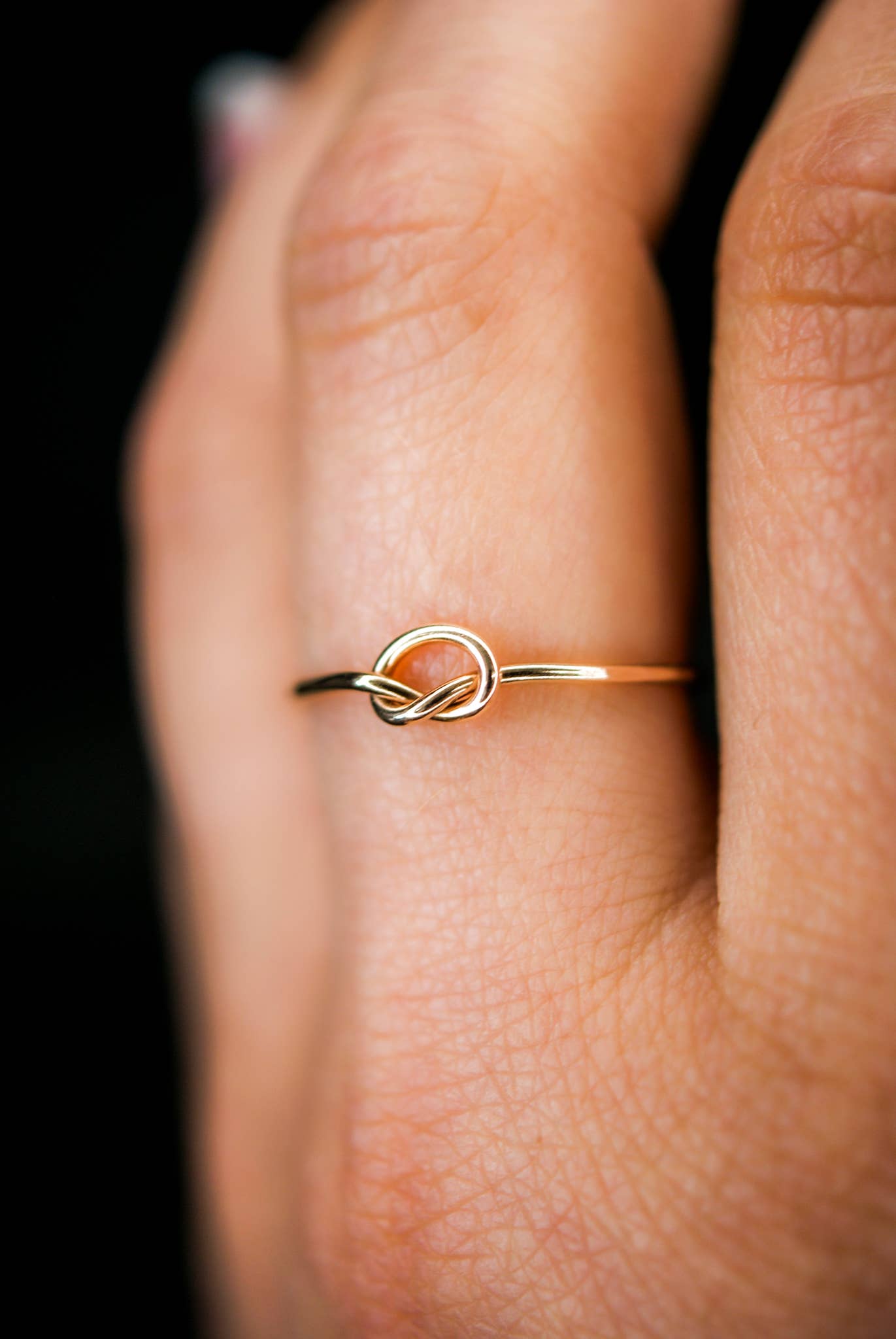 Hannah Naomi - Wholesale Band/Stacked Ring - Open Knot Ring, 14K Gold Fill7