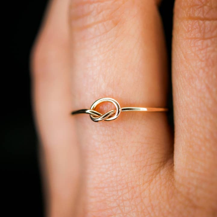 Hannah Naomi - Wholesale Band/Stacked Ring - Open Knot Ring, 14K Gold Fill7