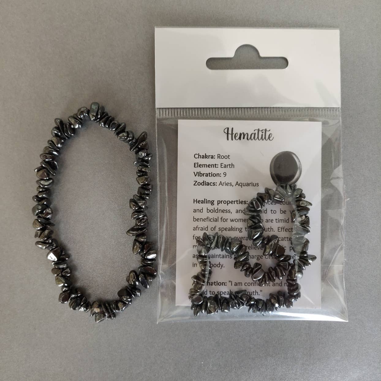 Rare Gear - Wholesale Beaded bracelet - Chip Gemstone / Crystal Stretch Bracelet with FREE Info Card9