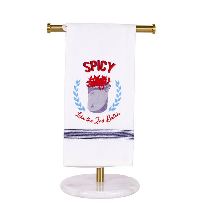 Second Batch Hand Towel White/Red/Navy 20x28 for wholesale by The Royal Standard