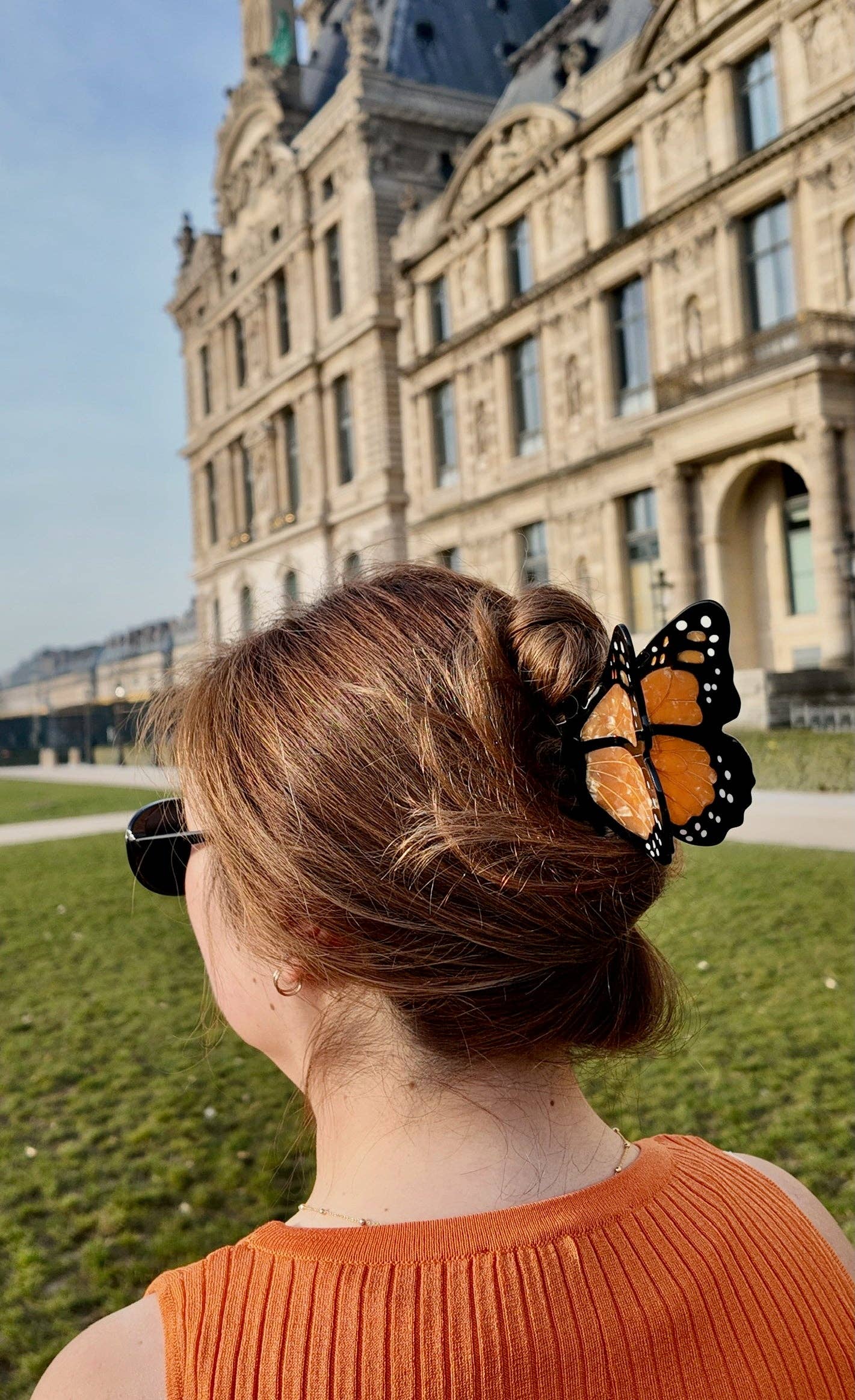 Solar Eclipse – wholesale Hair clip – Women’s – Hand-painted Monarch Butterfly Claw Hair Clip | Eco-Friendly11