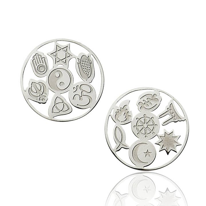 Tolerans rostfritt stål stolpe örhängen för wholesale av Tolerance. It's Time.