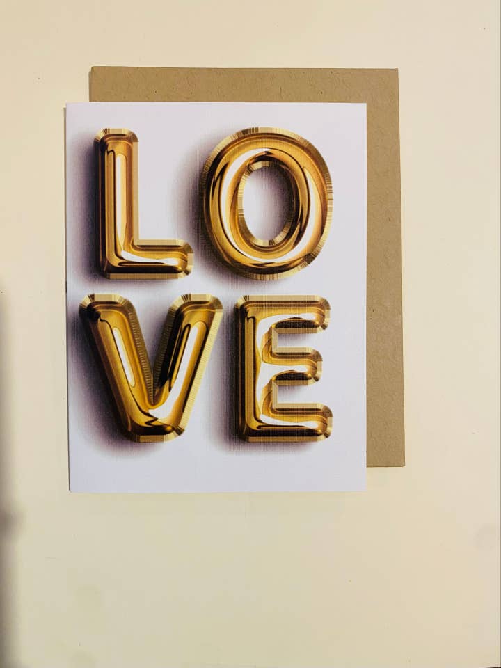 Elsk guld balloner for engroshandel hos Just Jubilant LLC