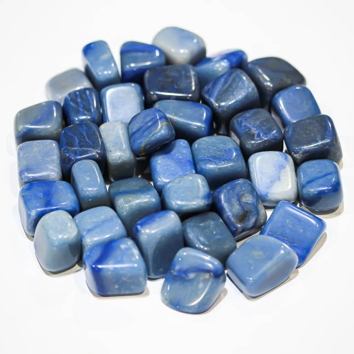 Quasar Gems USA - Wholesale Spiritual Stone/Crystal - Blue Aventurine Tumbled 20-30mm 1KG/2.2lbs2