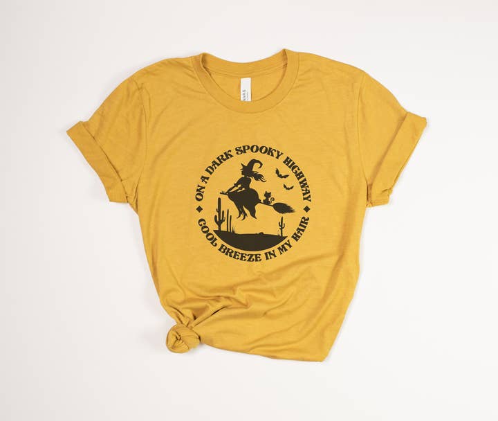 Stiles Tee Co. - Wholesale Screen Printed T-Shirt - Unisex - Vintage Halloween Witch Tee - Retro Fall Graphic Shirt2