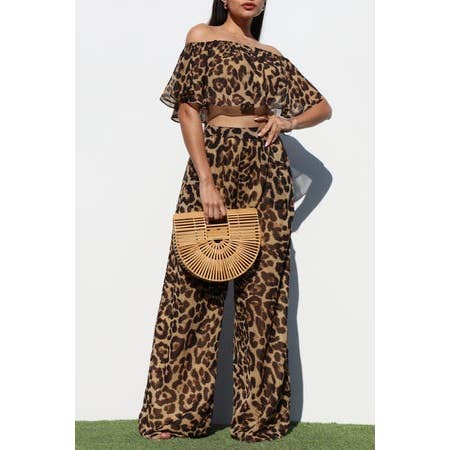 LEOPARD JUNGLE SERENADE ENSEMBLE SET for wholesale on Faire