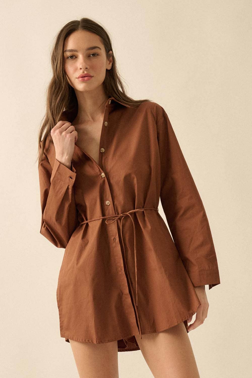 Promesa USA - Wholesale Romper - Women's - Solid Collar-Neck Layered Yoke-Back Romper12