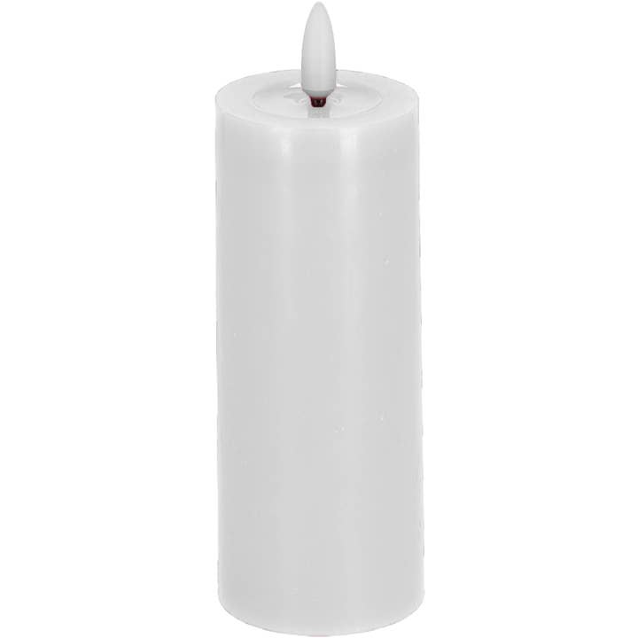 Led-Kerze Shine, Mit Timer, H/D 125/50 Mm, Weiß für den Großhandel von Vosteen