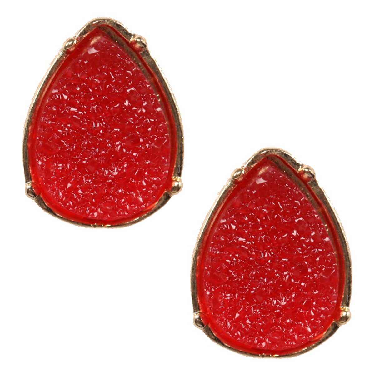 MYS Wholesale Inc - Wholesale Stud/Post Earrings - Druzy Teardrop Post Earrings11