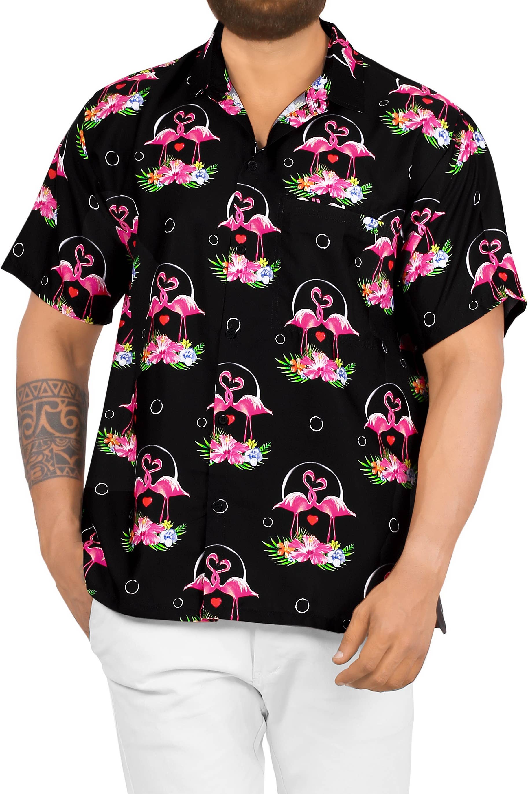 HAPPY BAY Men's Holiday Beach Shirts M Valentine Coal for wholesale on Faire0