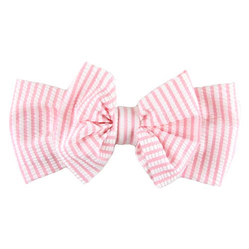 Girls Pink Seersucker Swim Bow Headband
for wholesale on Faire