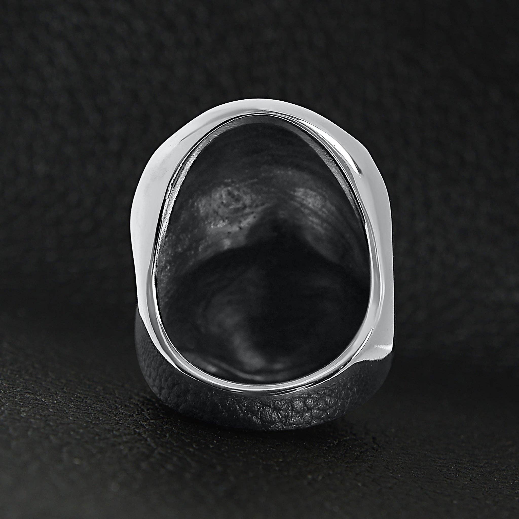 WJW - Wholesale Signet Ring - Stainless Steel USA American Flag Covered Skull Ring5