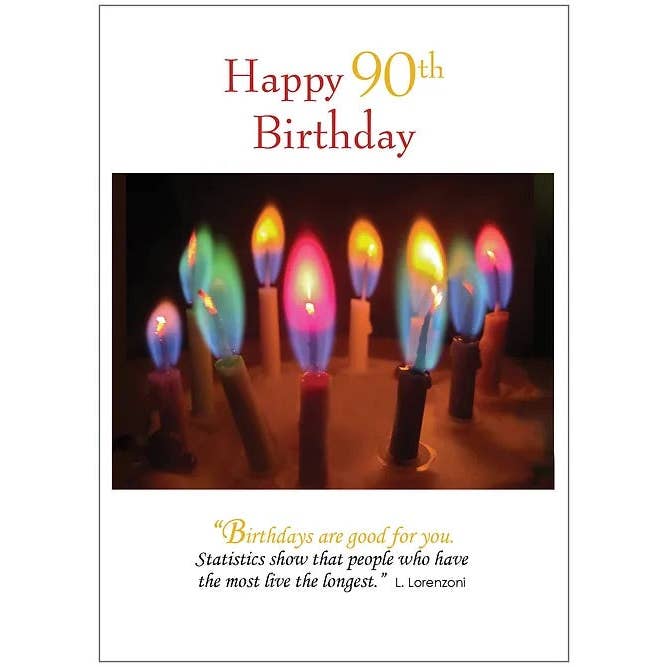 FR8467 Milestone Birthday Card / 90 FR8467 Milestone Birthday Card / 90