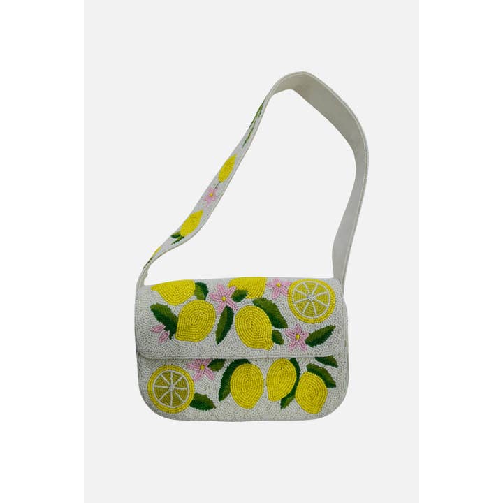 Limes Beaded Shoulder Bag for wholesale by Pizzazz, Inc.