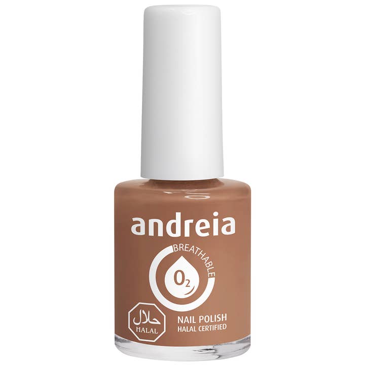 Andreia Vernis à Ongles Halal Respirant - Perméable à la Vapeur d'Eau - B18 Marron Nude pour la vente par Andreia Professional