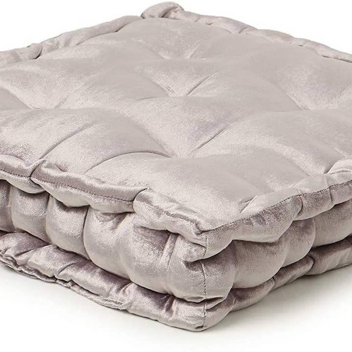 Light Gray · REDEARTH · Velvet Floor Pillows-Premium Rayon Cotton for wholesale on Faire