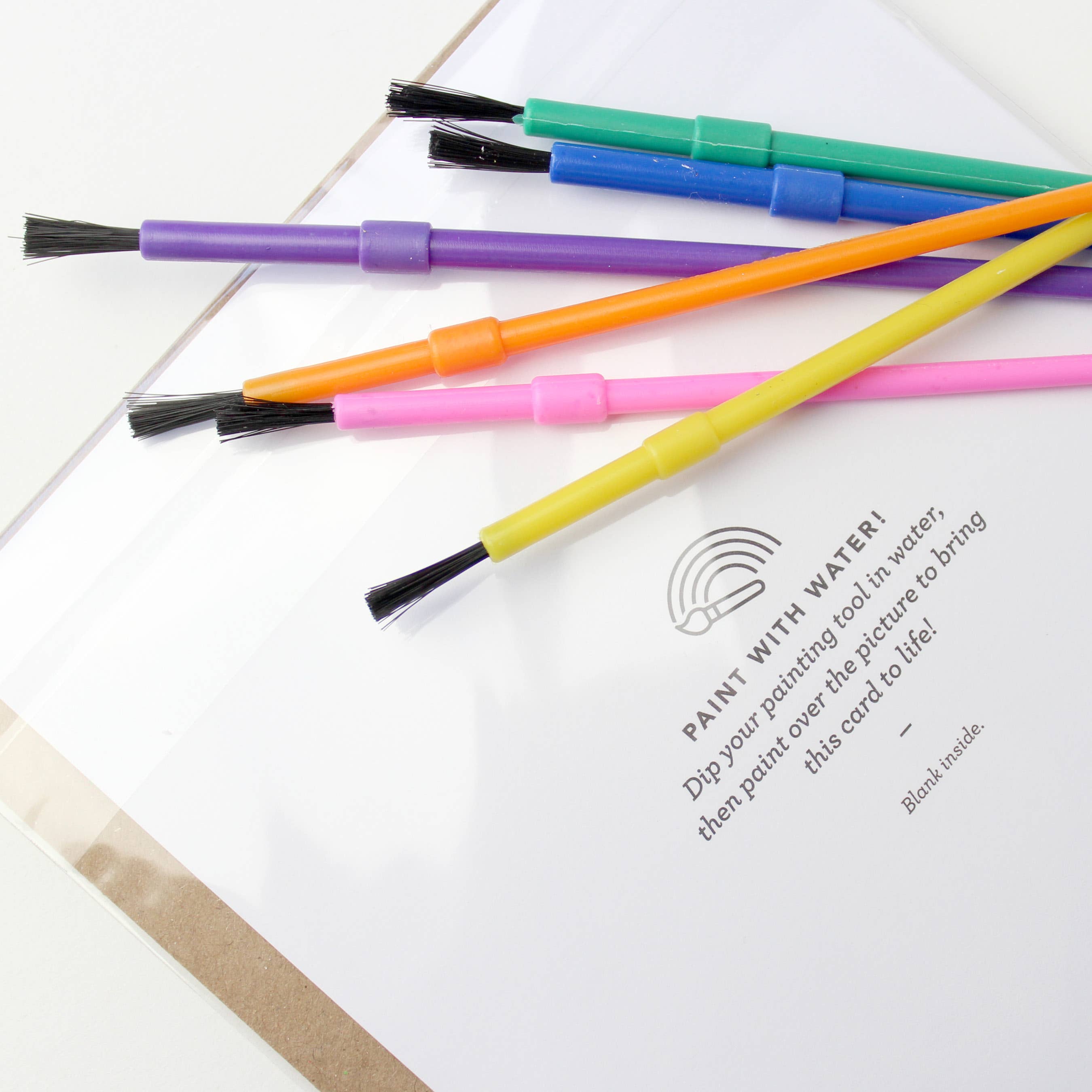 Inklings Paperie - Wholesale Everyday Greeting Card - Paint With Water Card - Surfer Van7