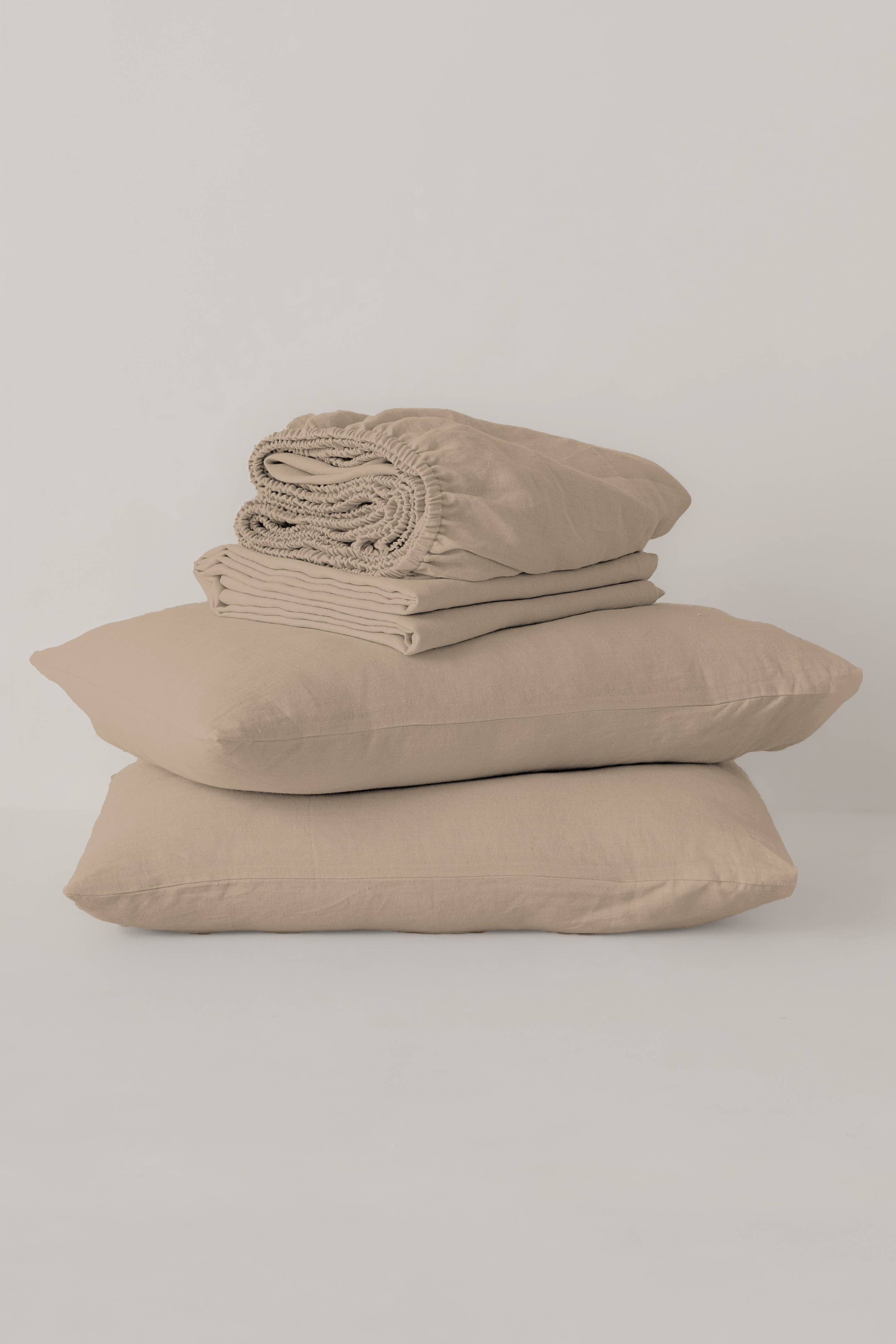Live Linen - Wholesale Bedding Set - Elegant Solid Linen Bedding Set – Sheets & Pillowcases14