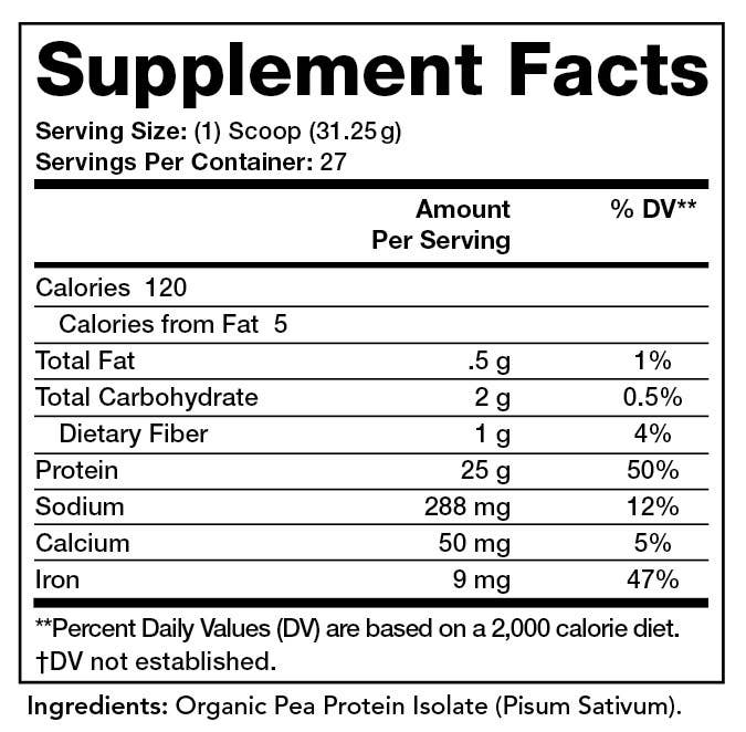 OLYMPIAN LABS, INC. - Wholesale Protein/Superfood Powder - Organic Pea Protein 2lb - Unflavored1