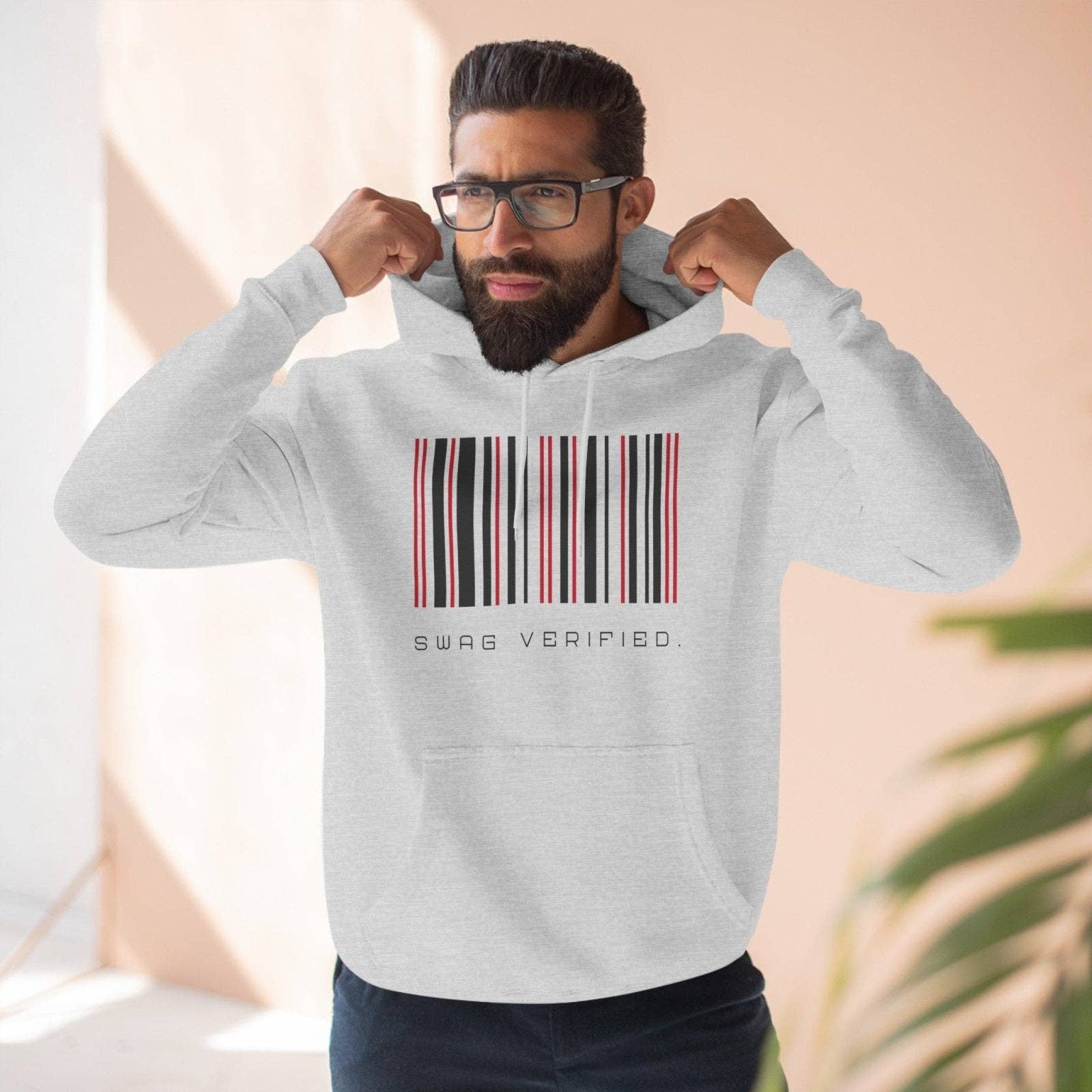 Ohhh So Swag - Wholesale Hoodie - Unisex - Swag Verified. Barcode Unisex Premium Pullover Hoodie | CA5