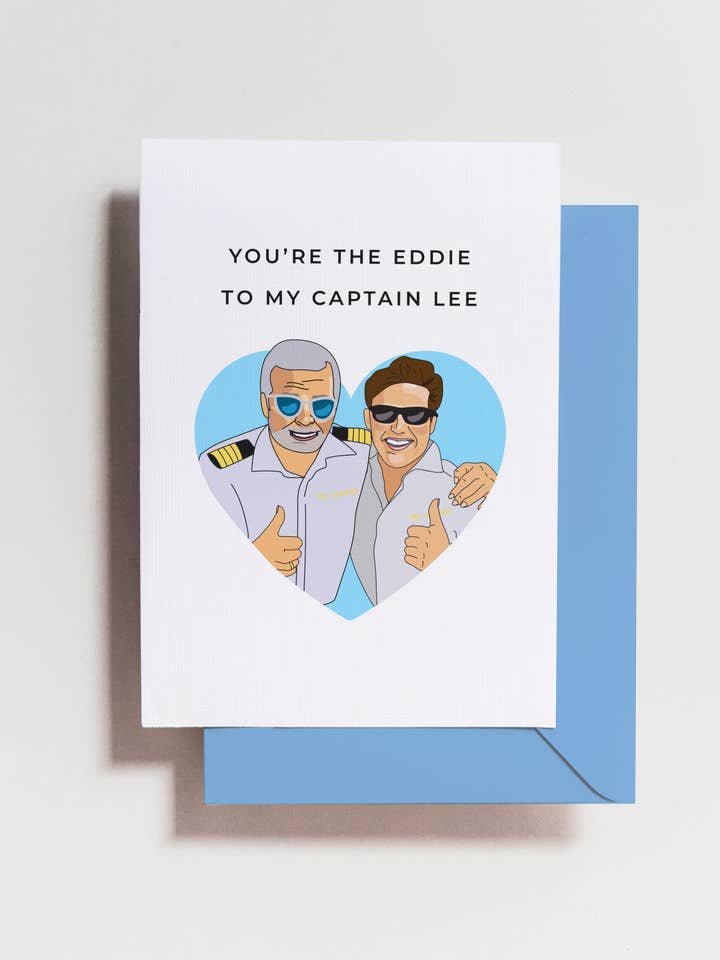 Captain Lee + Eddie Card for wholesale by Haven Print Co.