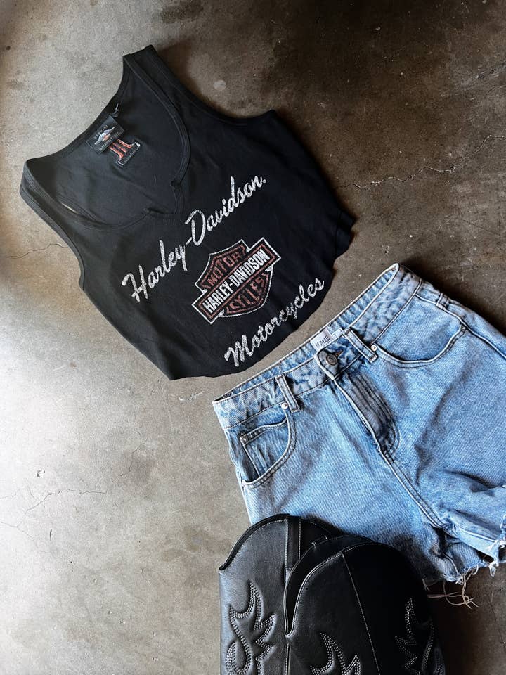 Grae + Co - Wholesale Tank Top - Women's - Upcycled Harley Davidson Shirts
