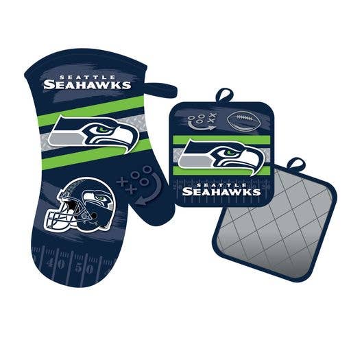NFL Seattle Seahawks Oven Mitt and Pot Holder for wholesale by Mojo Licensing