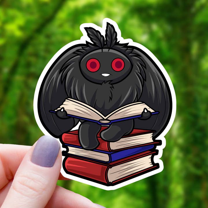 Adhesivo Mothman para libros de lectura, 3 pulgadas para venta al por mayor de Mimic Gaming Co