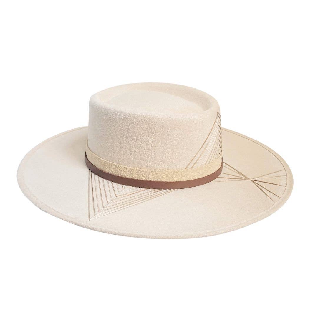 Beige Xumal Teleskop Krone Hat for engroshandel på Faire4