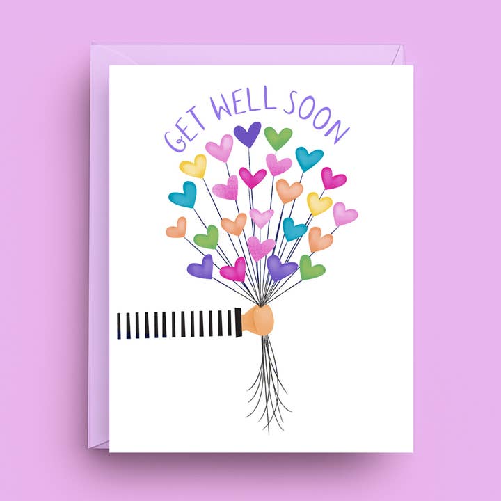 Krya på dig snart-kort - Ballongkort för wholesale av Nicole Marie Paperie