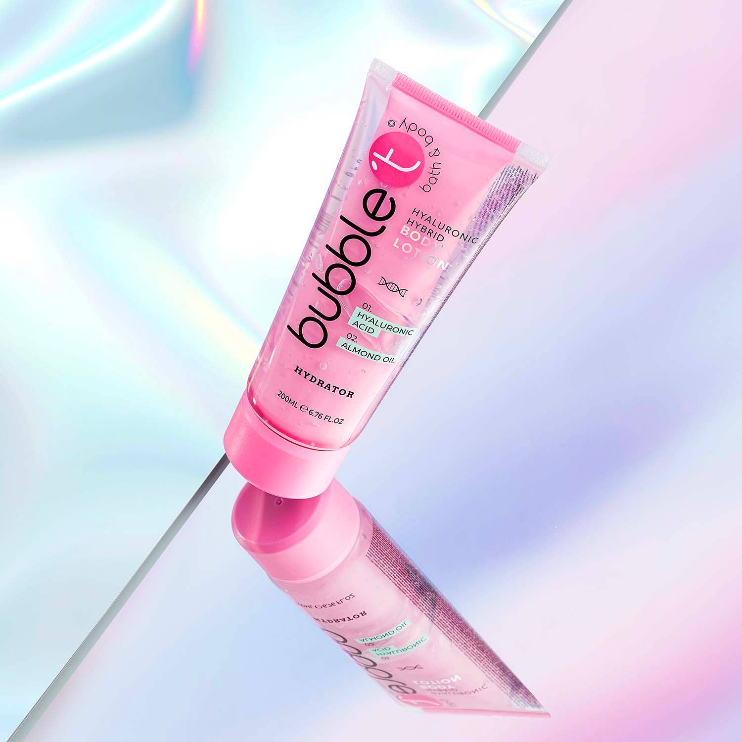 Bubble T Cosmetics - Vente Crème/lotion pour le corps - Duo de Lait Corporel à l'Acide Hyaluronique & Huile d'Amande - 200ml0