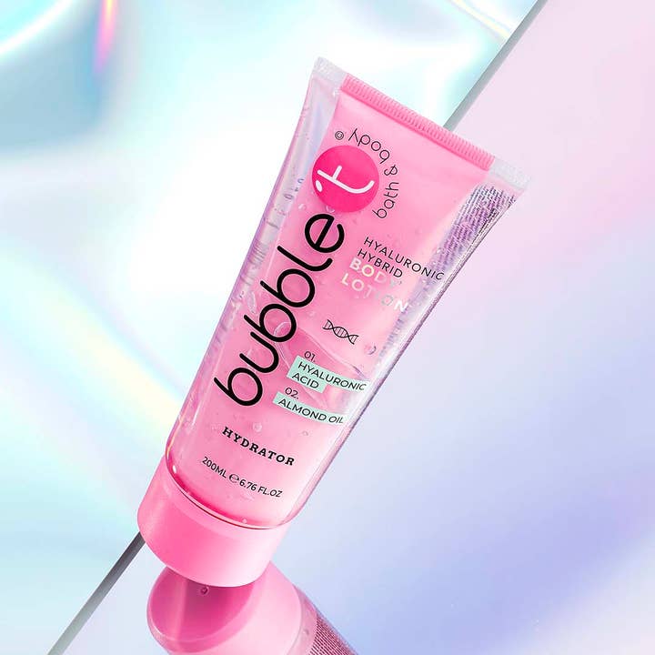 Bubble T Cosmetics - Vente Crème/lotion pour le corps - Duo de Lait Corporel à l'Acide Hyaluronique & Huile d'Amande - 200ml0