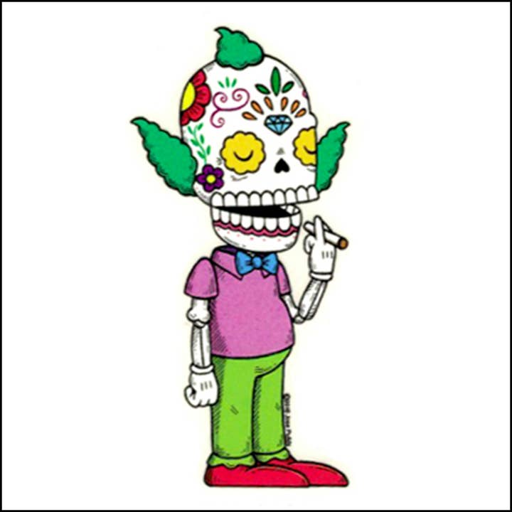 Fresh Prints of CT - Wholesale Sticker - Krusty the Clown Sticker