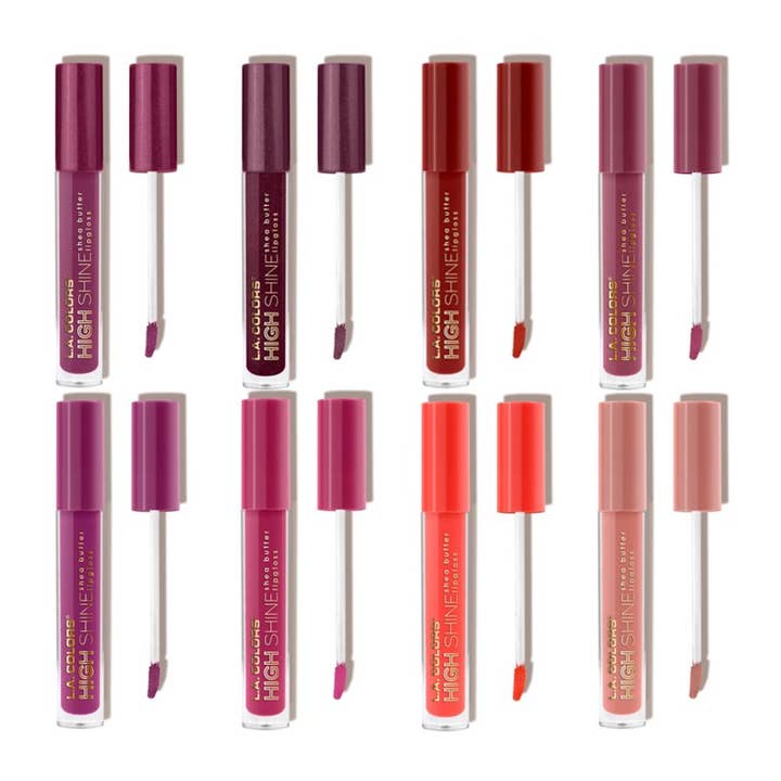 PINEAPPLE Beauty - Wholesale Lip Gloss - LA Colors CAD51 High Shine Lip Gloss Display Set - 108pc2