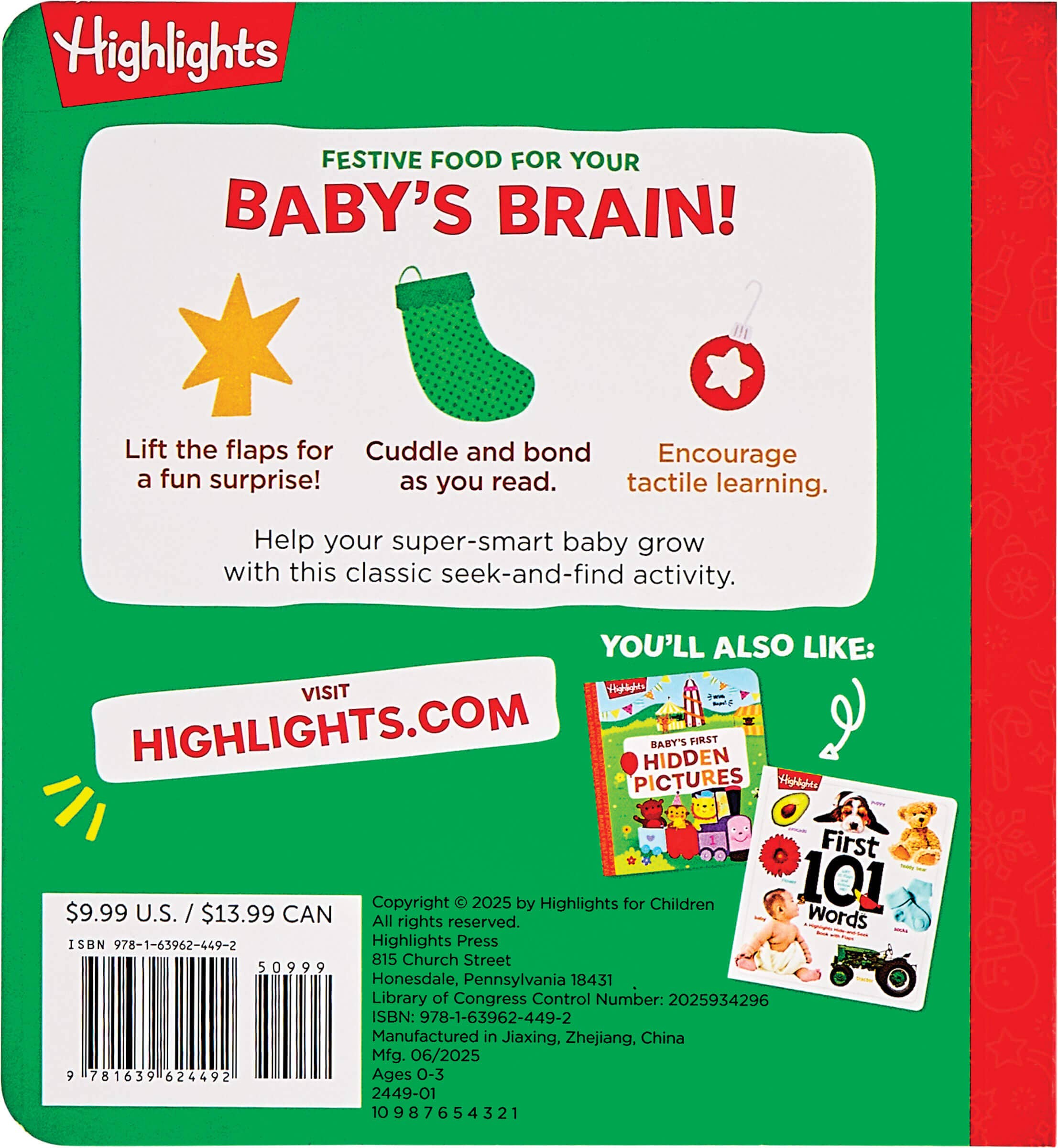 Highlights for Children - Wholesale Baby & Toddler Book (0-2) - My Very First Christmas Hidden Pictures Lift-the-Flap1