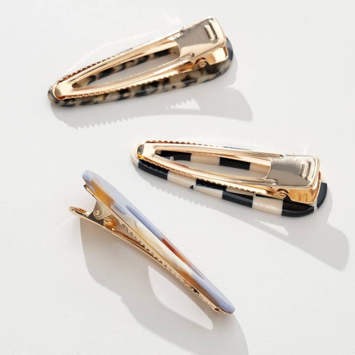 Assorted Gemma Western | Printed Barrette Hair Clip (Set of 2) for wholesale on Faire8