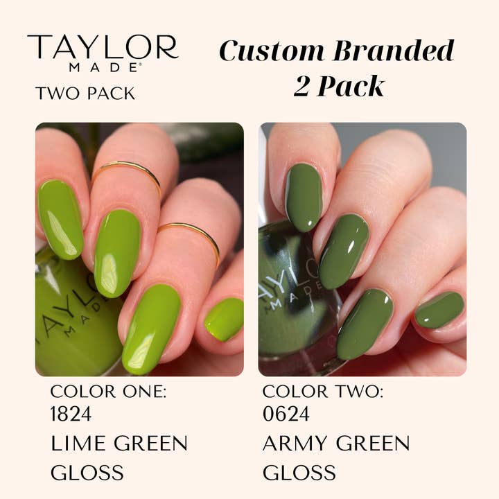 Taylor Made Polish - Vendita all'ingrosso Smalto per unghie - Smalto per unghie personalizzato: confezione da 2 a lunga tenuta + vegano + non tossico169