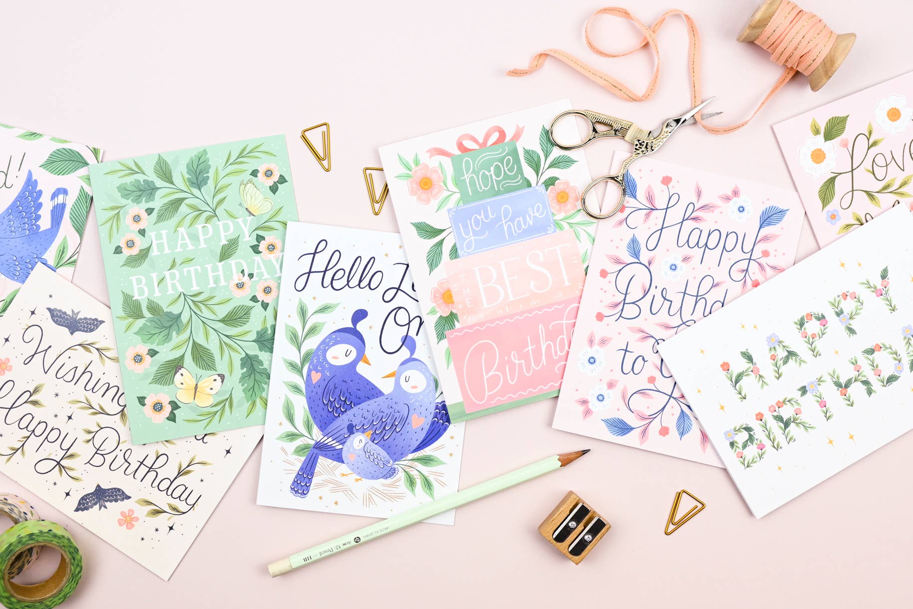 Ricicle Cards - Wholesale Birthday Card - Birthday Card – Presents Pastel Female Design3