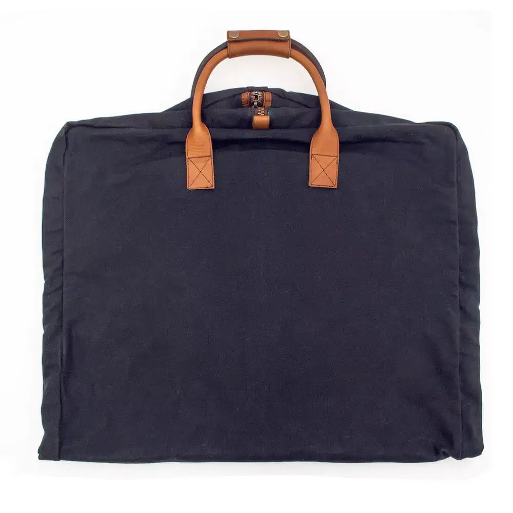 Mission Mercantile Leather Goods – Engroshandel Dragtpose – Kampagne Voksbehandlet lærred Tøjpose15