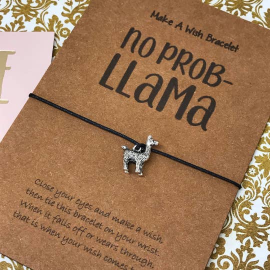 Llama Wish Bracelet for wholesale by The Persnickety Co