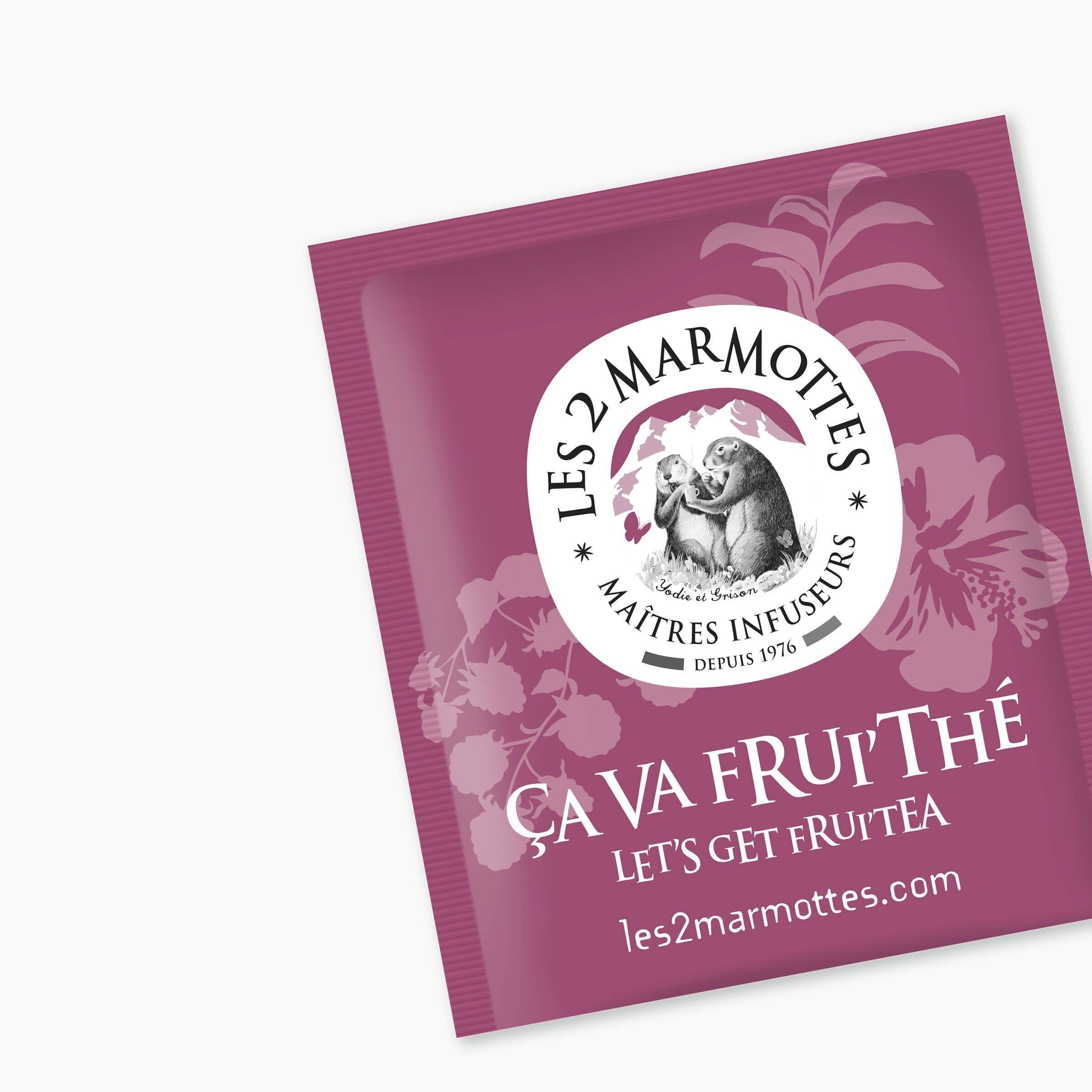 Les 2 Marmottes - Wholesale Tea Bags - Les 2 Marmottes Tea Ça va Frui'Thé - Organic Raspberry Black Tea1